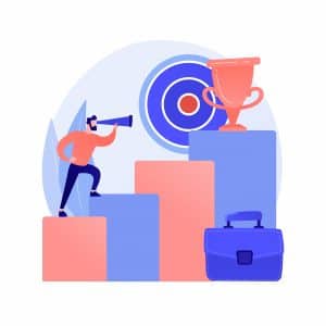 Ambitious business plans vector concept metaphor
