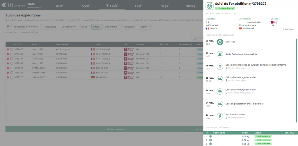 Track Detail Tracking